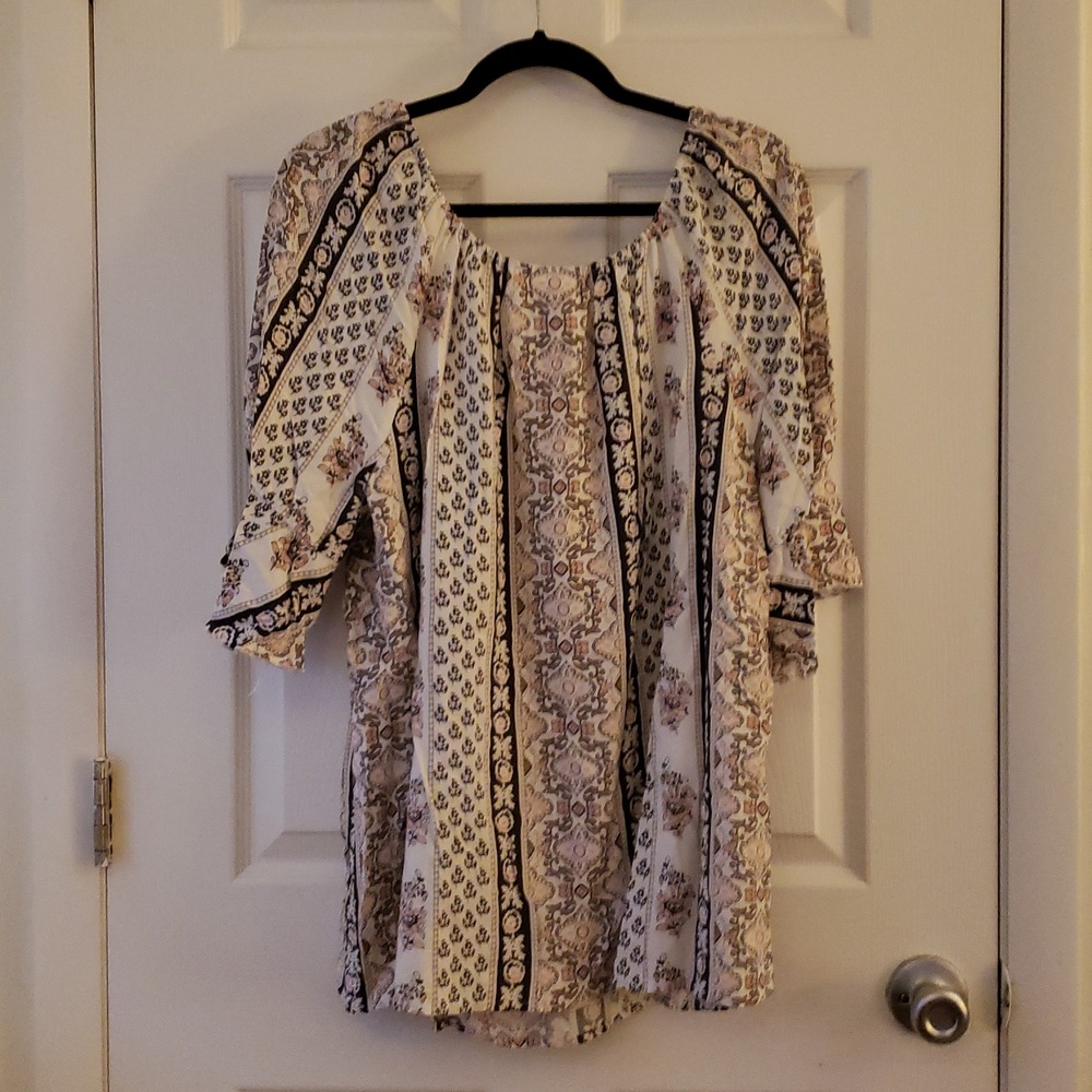 Cato 2X W Boho Style Blouse - Picture 7 of 8
